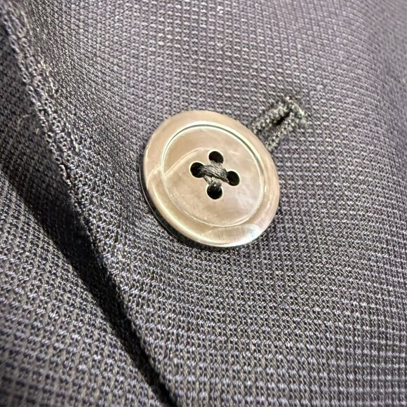 Samuelsohn Blazer Super 130's Wool Sport Coat Mesh Pearl Buttons Blue 44R - Picture 5 of 11